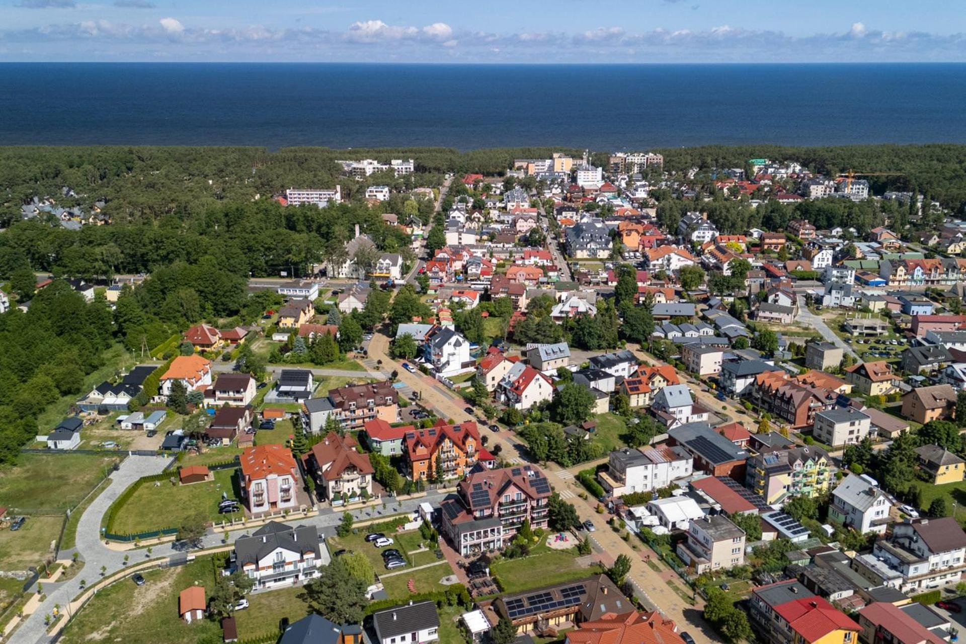 Willa Karmazynowa Przystan Międzywodzie Exterior foto